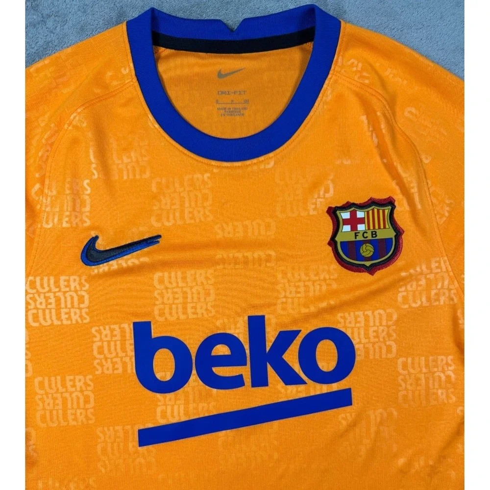 Nike FC Barcelona 2021 Pre-Match Warmup Jersey Mens Size S DH7688-837